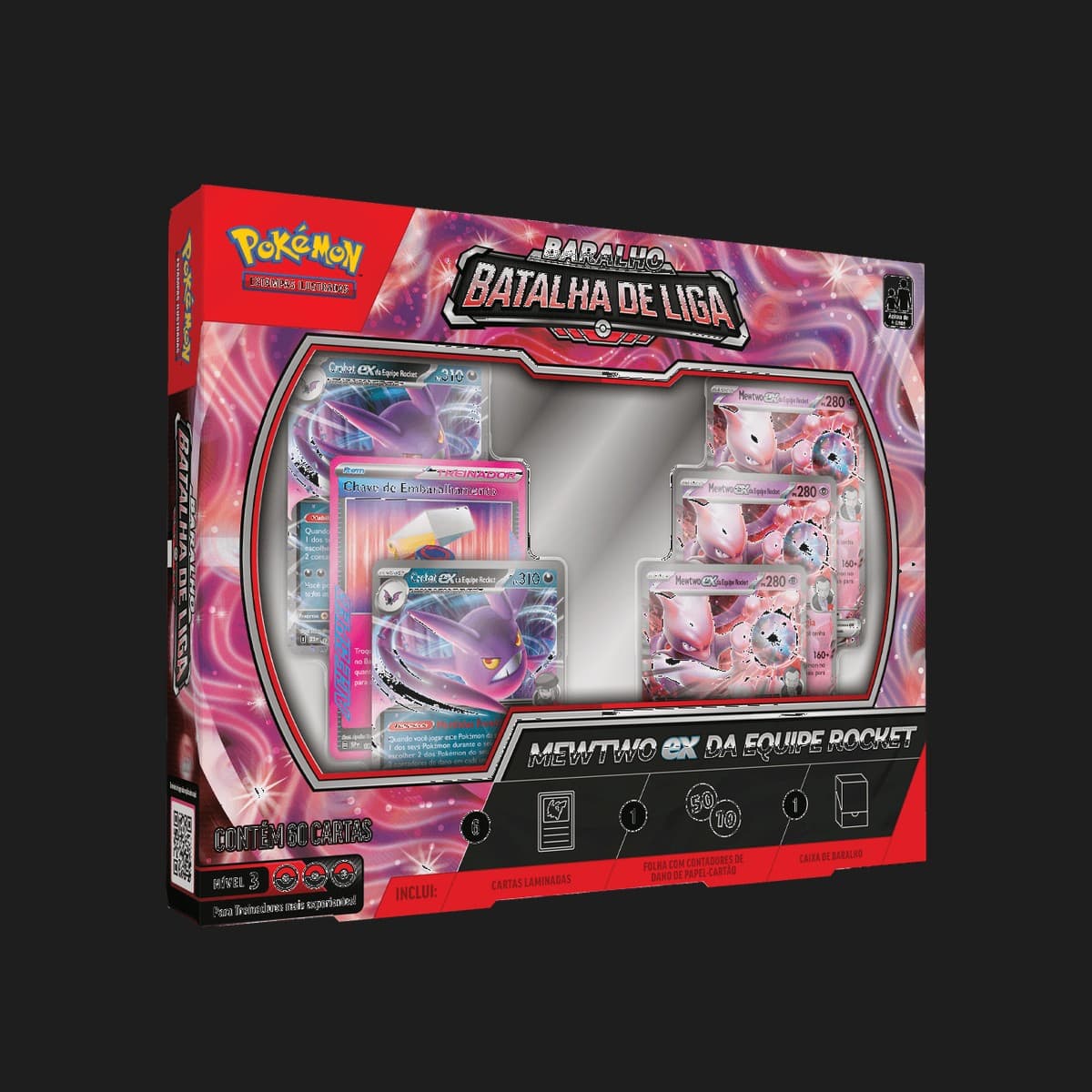 Batalha Liga Mewtwo Ex da Equipe Roquet C/6